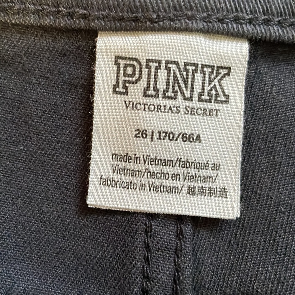 PINK Victoria’s Secret NWOT Cutoff Shorts Black 26 - Picture 4 of 7